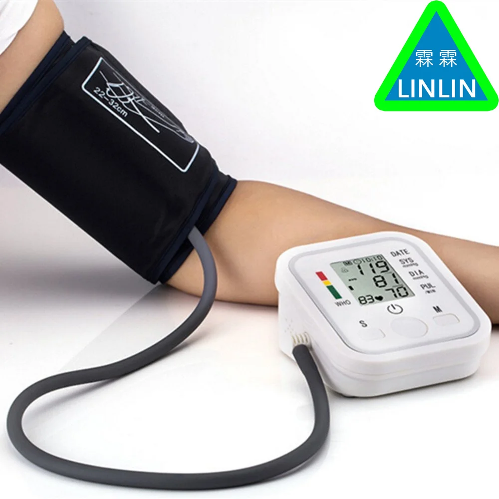 

LINLIN Home Health Care Digital Lcd Upper Arm Blood Pressure Monitor Heart Beat Meter Machine Tonometer for Measuring Automatic