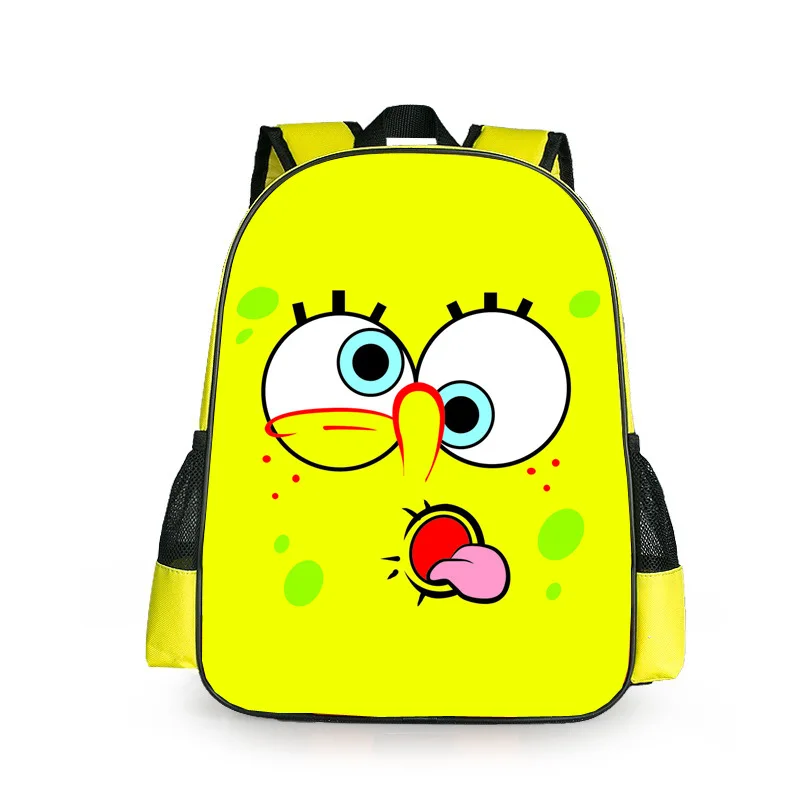 Новая мода Губка Боб Квадратные Штаны Девочки Мальчики мультяшный рюкзак для детей школьные сумки для детей - Цвет: L
