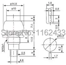 DS-461 push button drawing