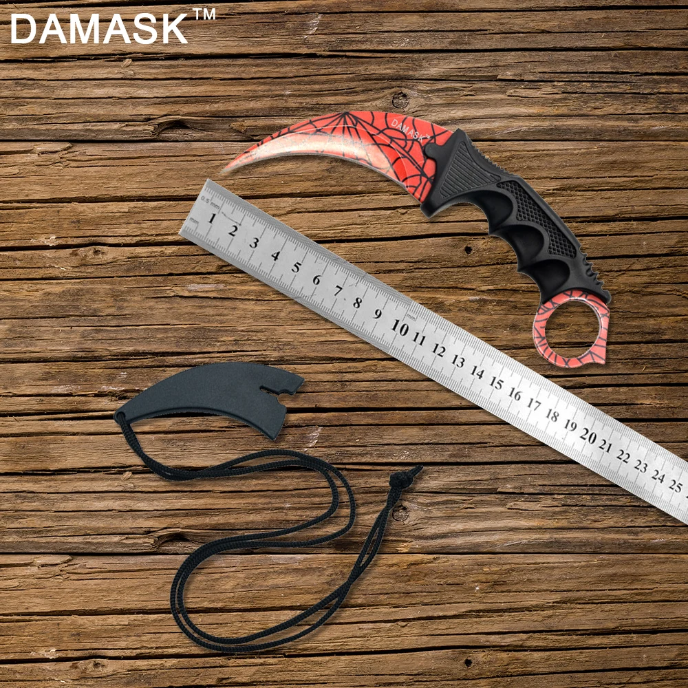 Damask Portable Stainless Steel Blade Razor Utility Non-slip Handle Pocket Karambit Tactical Claw Knife High-end Rescue Tool Damask Portable Stainless Steel Blade Razor Utility Non-slip Handle Pocket Karambit Tactical Claw Knife High-end Rescue Tool