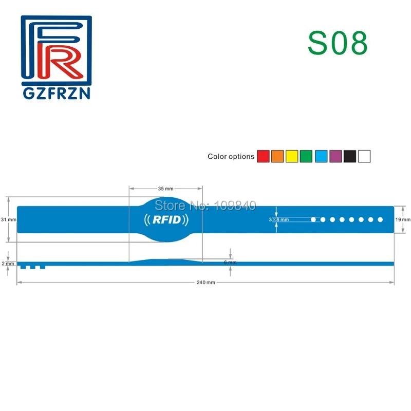 rfid wristband S08001