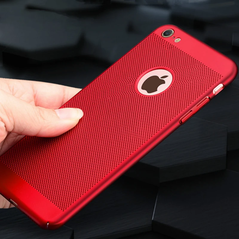 Breathe Matte Hard PC Case For iPhone XS Max XR X 7 8 Plus 6 6S 5 5S SE Heat Dissipation Phone Cover Shell |