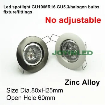 

Steel Chrome MR16 GU5.3 LED spot globe fitting 2 pin halogen bulb holder fixtures w sockets