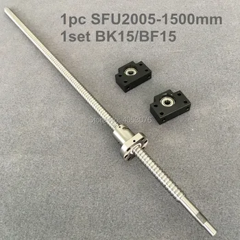 

Ball screw SFU / RM 2005- 1500mm Ballscrew with end machined + 2005 Ballnut + BK/BF15 End support for CNC
