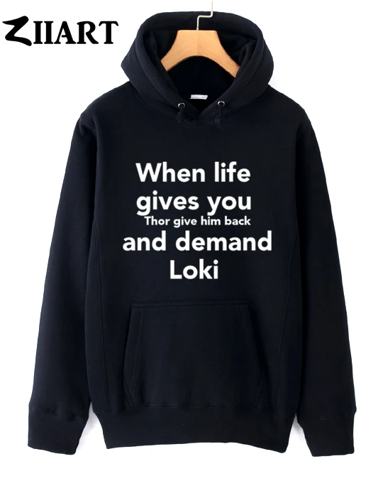 When life give you thor him back and demand loki/парная Одежда для мальчиков и мужчин мужские флисовые