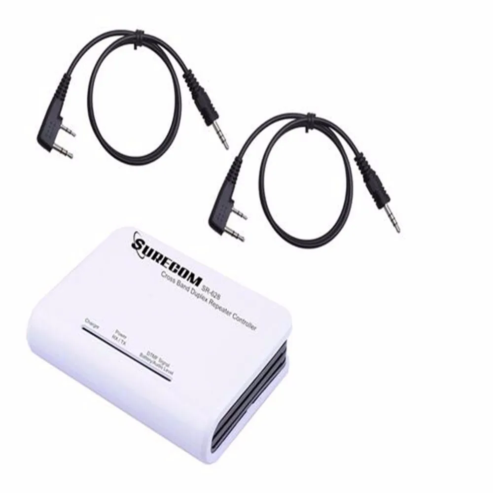 Surcome SR-628 Cross Band Duplex Repeater Controller for TYT Baofeng Ham Walkie Talkie with 2 connection cables