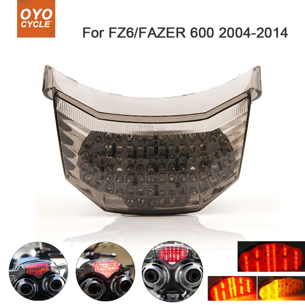 

Motorcycle Integrated LED Tail Light Brake Turn Signal Blinker For Yamaha FZ6 FAZER 600 2004-2014