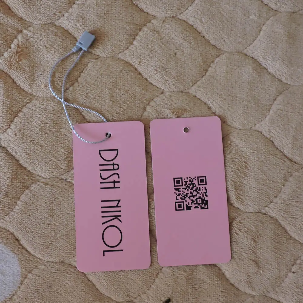 Custom Printed Swing Tag free Design Hang Tag gift Paper Hang Tag