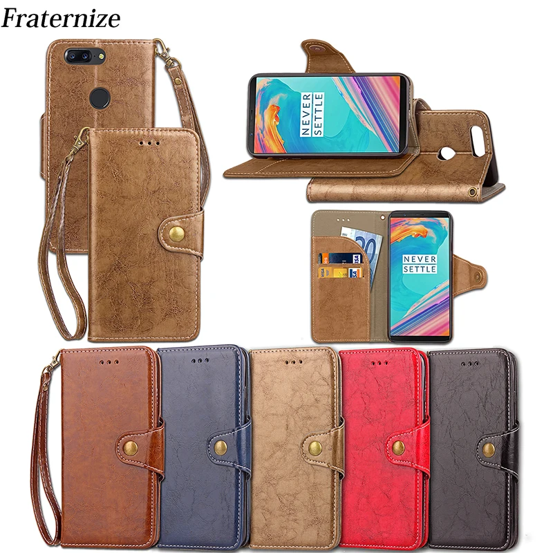 

Oneplus 5T Cover For Oneplus 5T A5010 Leather Case For Oneplus 5 3T 3 Case Wallet Phone Cover Retro Business Stand Card Slots