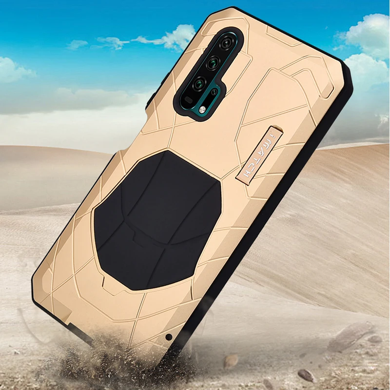 Повседневный водонепроницаемый чехол для huawei Honor 20 Pro противоударный сверхмощный силиконовый алюминиевый металлический чехол для Honor 20 20 Pro Чехол