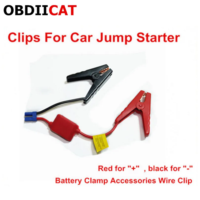 

High Quality Red-black Clips For Car Jump Starter Auto Emergency Car Battery Clamp Accessories Wire Clip Free Shipping