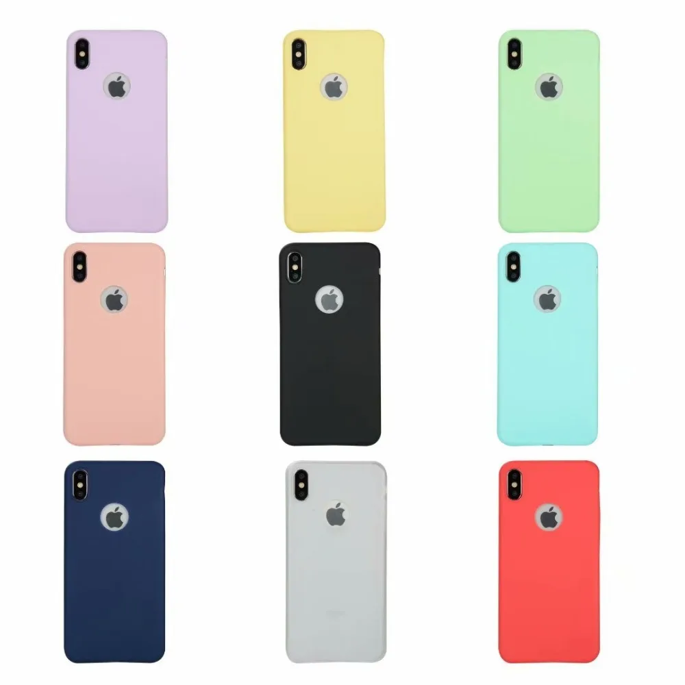 Ультратонкий матовый черный мягкий силиконовый чехол из ТПУ для Apple iPhone XS XR Xs