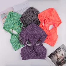 Летний спортивный бюстгальтер Женская майка для занятий йогой Топы сухие быстросохнущие толстовки для бега фитнес дышащий укороченный Топ жилет без рукавов с капюшоном