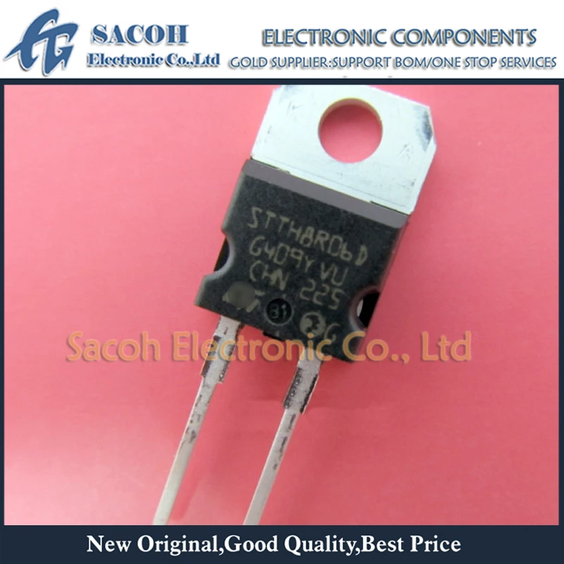 4x stth 8r06d diodo rectificador THT 600v 8a embalaje Tube to220ac 25ns 4x stth 8r06d diodo rectificador THT 600v 8a embalaje Tube to220ac 25ns