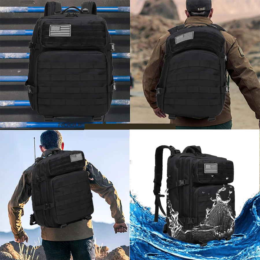 45L Large Capacity Tactical Backpack for Military Large Army