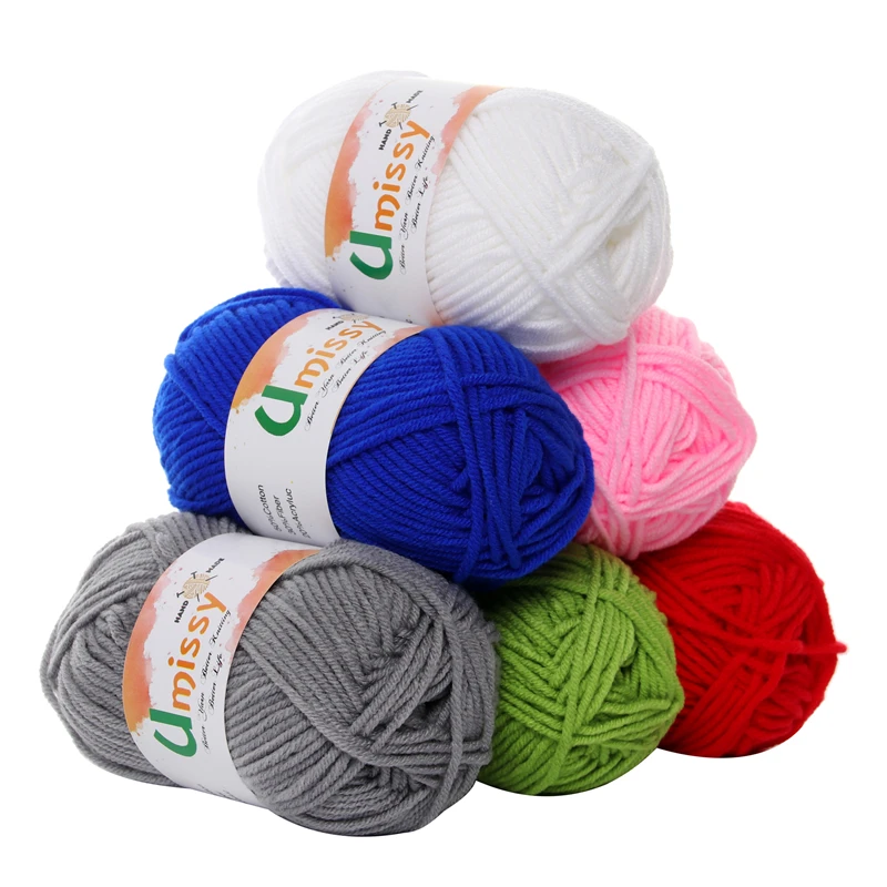 20pcs Cotton Knitting Yarn Crochet Yarn for Knitting Anti Static Soft