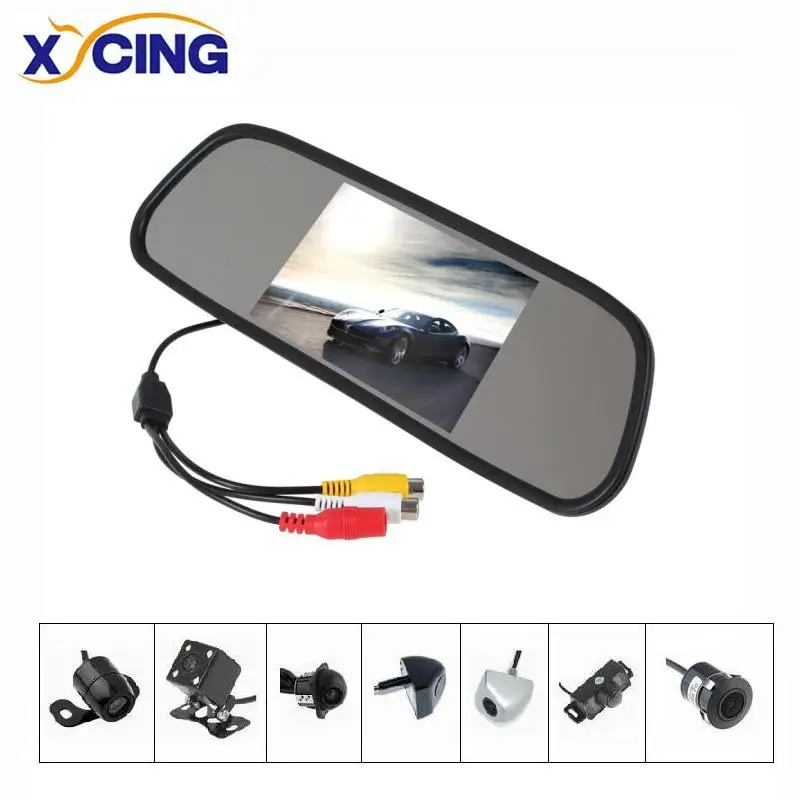 XYCING 800*480 5 дюймов TFT LCD Автомобильный Монитор парковочное зеркало заднего вида +