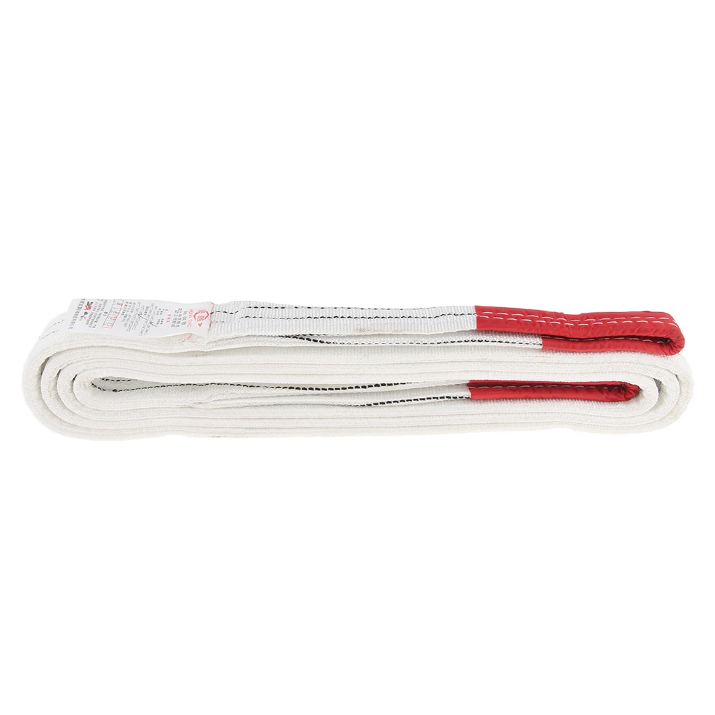 Lifting Strap Towing Pull Rope Cable W/reinforced Loops, 4400 lbs, Perfect for lifting, hoisting in industry/ construction