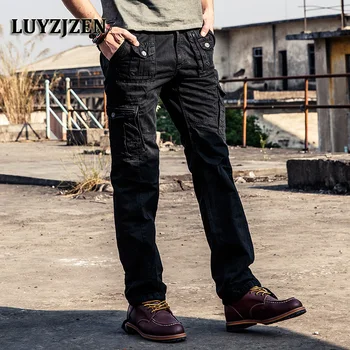

Military Pants Men Tactical Spring Style New Arrival Multi-Pocket Cargo Pants Casual Male Joggers Cotton Long Trousers Plus 1054
