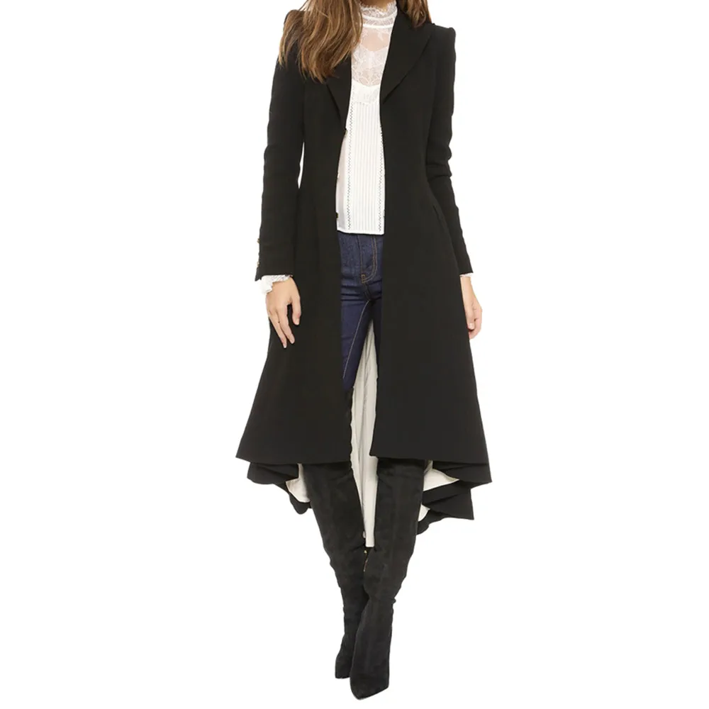 

Women Coat Woman Coats Winter 2018 Women Winter Warm Swallowtail Coat Trench Parka Jacket Overcoat Outwear Long Coat Clothes