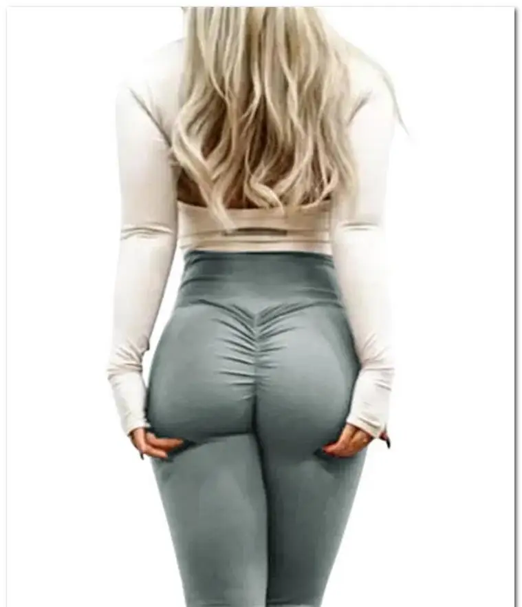 Сексуальный высокая талия женские леггинсы плюс размер Повседневная одежда спортивный отжимание леггинсы фитнес штаны