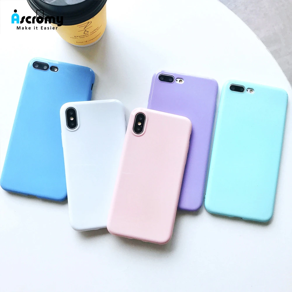 Ascromy For Iphone 7plus Case For Girls Silicone Pink Shock Proof Cover For Apple Iphone 7 Plus 8 6 6s X Women Phone Accessories Fitted Cases Aliexpress