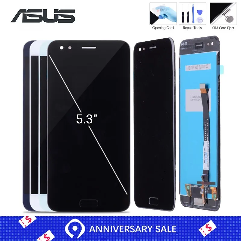 Дисплей для ASUS Zenfone 4 ZE554KL LCD в сборе с тачскрином Оригинал 5.5'' черный белый