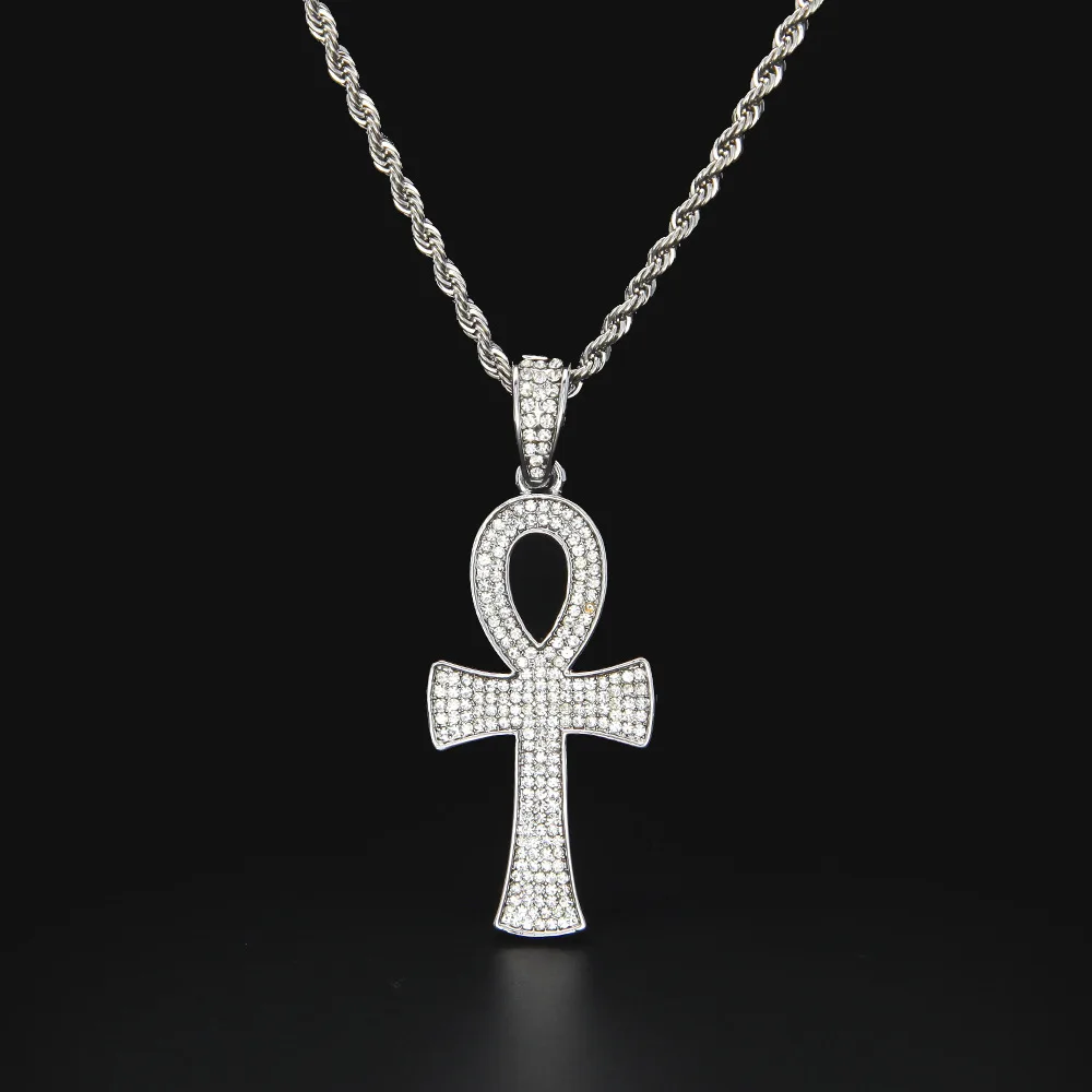 Ожерелье с подвеской крестом в виде ключа жизни|egyptian ankh|bling blingnecklace key |