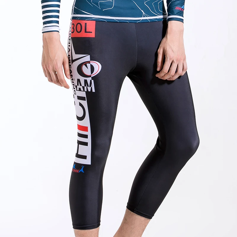 Dive Sail Mens surfing pants beach fitness capri pants fast drying