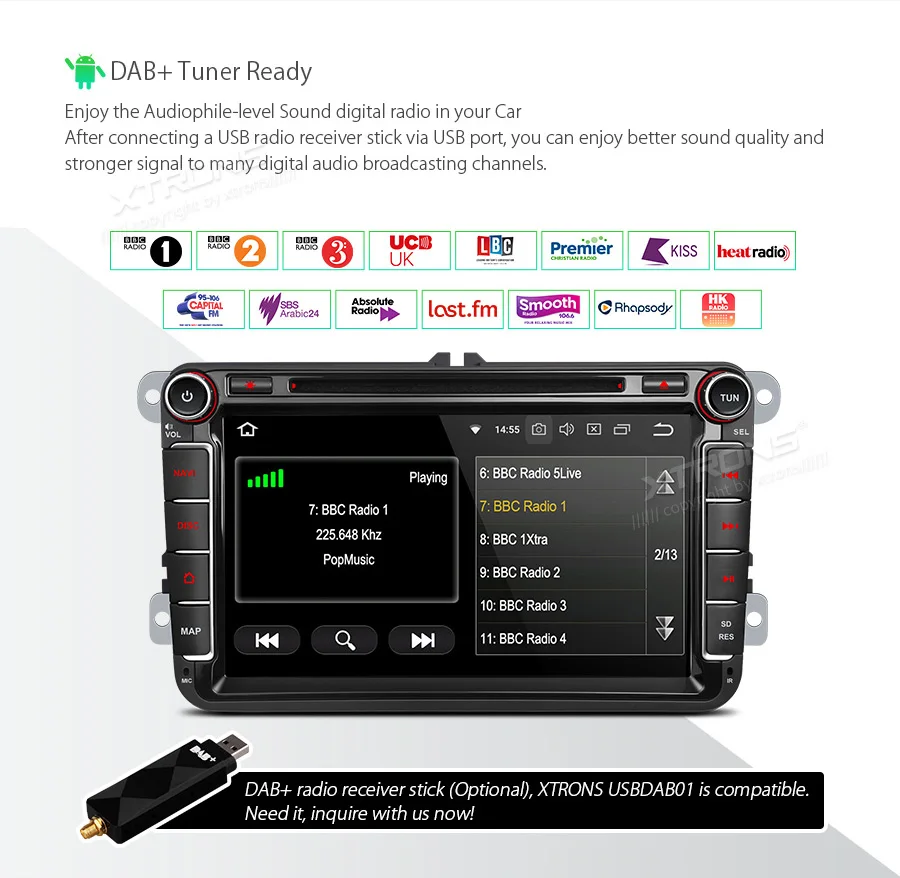 Flash Deal XTRONS 8" Android 8.1 Car DVD Player RDS Radio WIFI GPS for Volkswagen vw Beetle Bora Caddy Passat CC Sharan T5 Multivan Touran 17