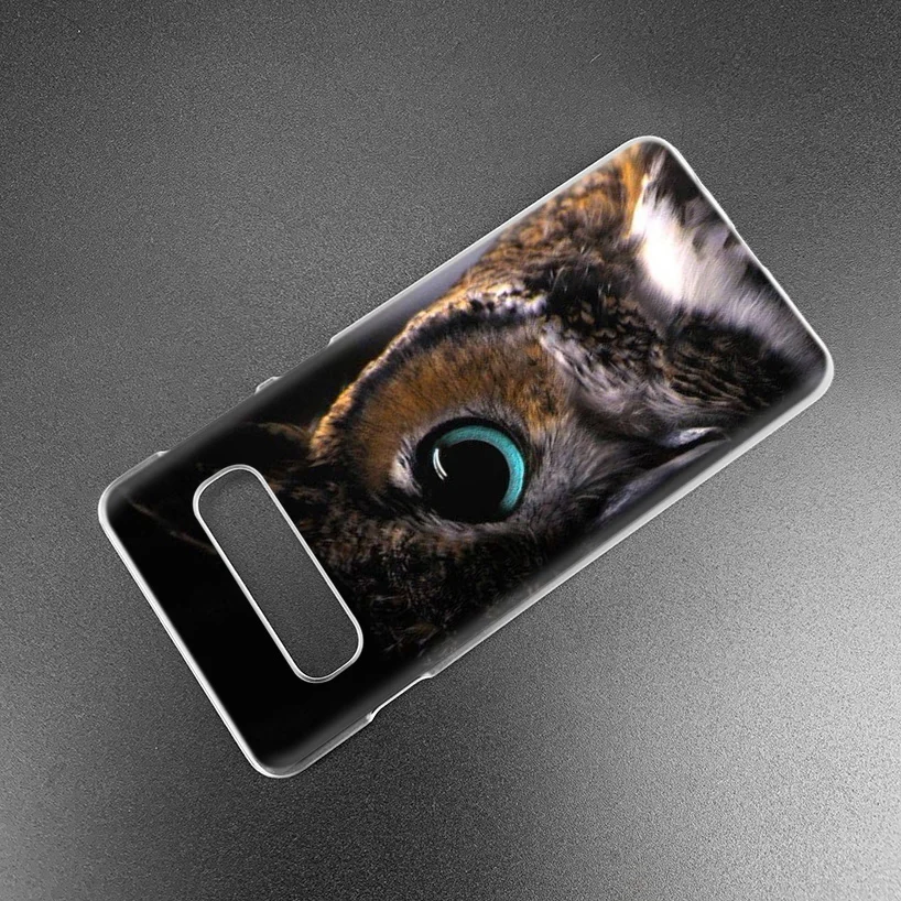 Камуфляжный чехол сова для samsung Galaxy S10 5G S10e S9 S8 M30 M20 M10 J4 J6 плюс J8 Note 8 9 прозрачный жесткий чехол из пк для телефона Coque