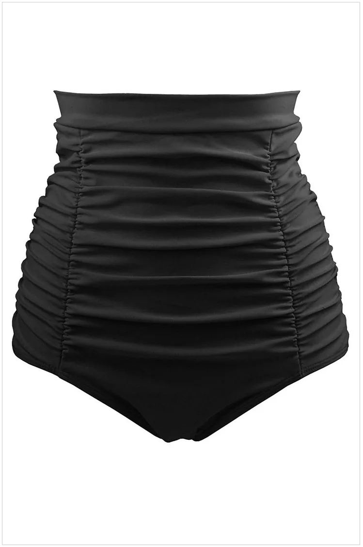 High Waisted Swim Shorts Women Bikini Bottom Sexy Bikini Shorts