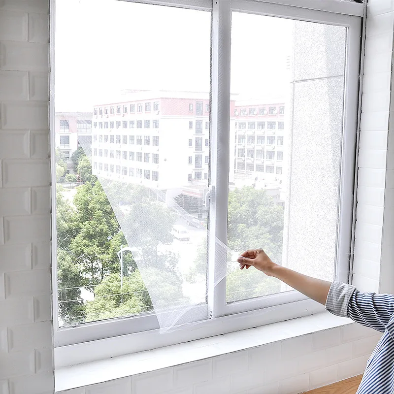 

2019 New Indoor White Insect Fly Screen Curtain Mesh Bug Mosquito Netting Anti Mosquito Net for Door Window Net