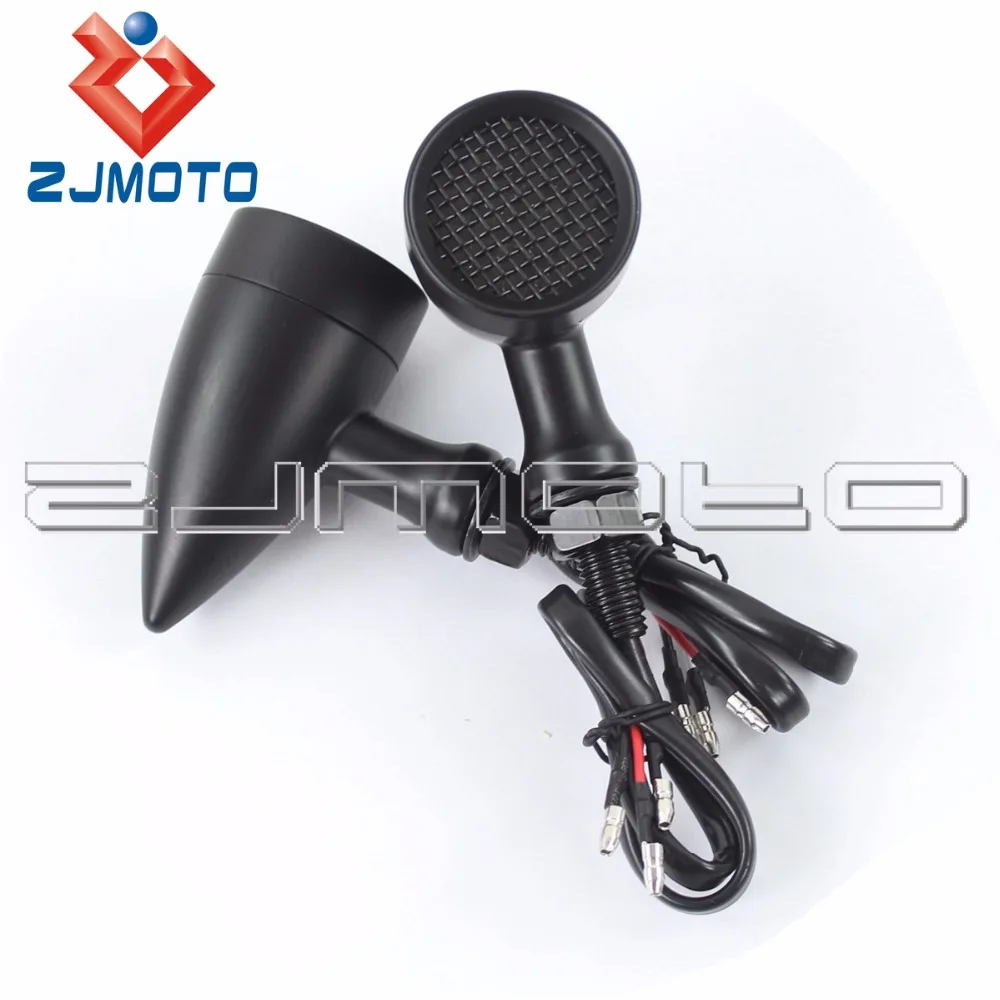 

Universal Black LED Turn Signal Light For Harley Dyna Bobber Cafe Racer Turn Signal Indicator Lights For Dyna Sportster