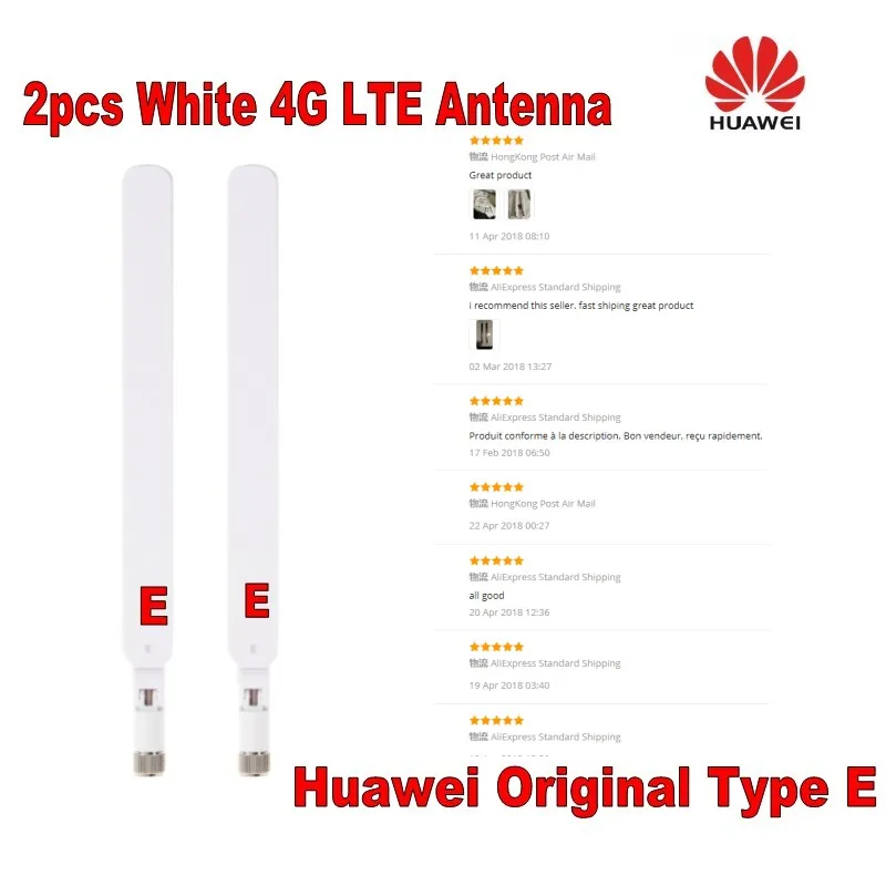 Для huawei Genuines 2 шт. B593 5dBi SMA Мужской 4G антенна для 4G LTE маршрутизатор B593 E5186 B315 B310 белый цвет Тип E