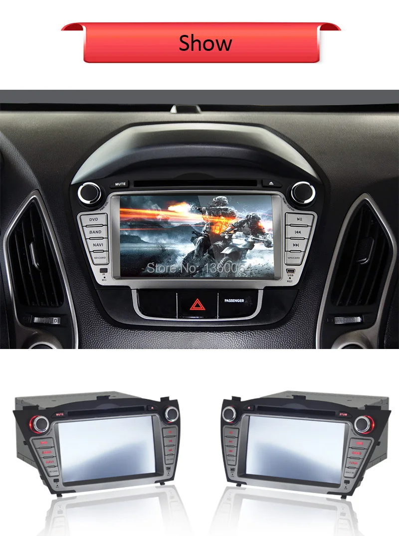 Top 1024X600 HD Screen Android 8.1 Car DVD For Hyundai IX35 Tucson 2010 2011 2012 2013 GPS Radio Stereo Unit WIFI 3G DVR 5