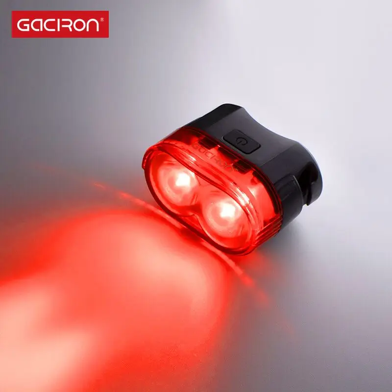 Gaciron W09-B, умный велосипедный светильник, задний тормозной светильник, Предупреждение, 60 Лум, USB, перезаряжаемый, IPX6, водонепроницаемый, задний фонарь, велосипедный