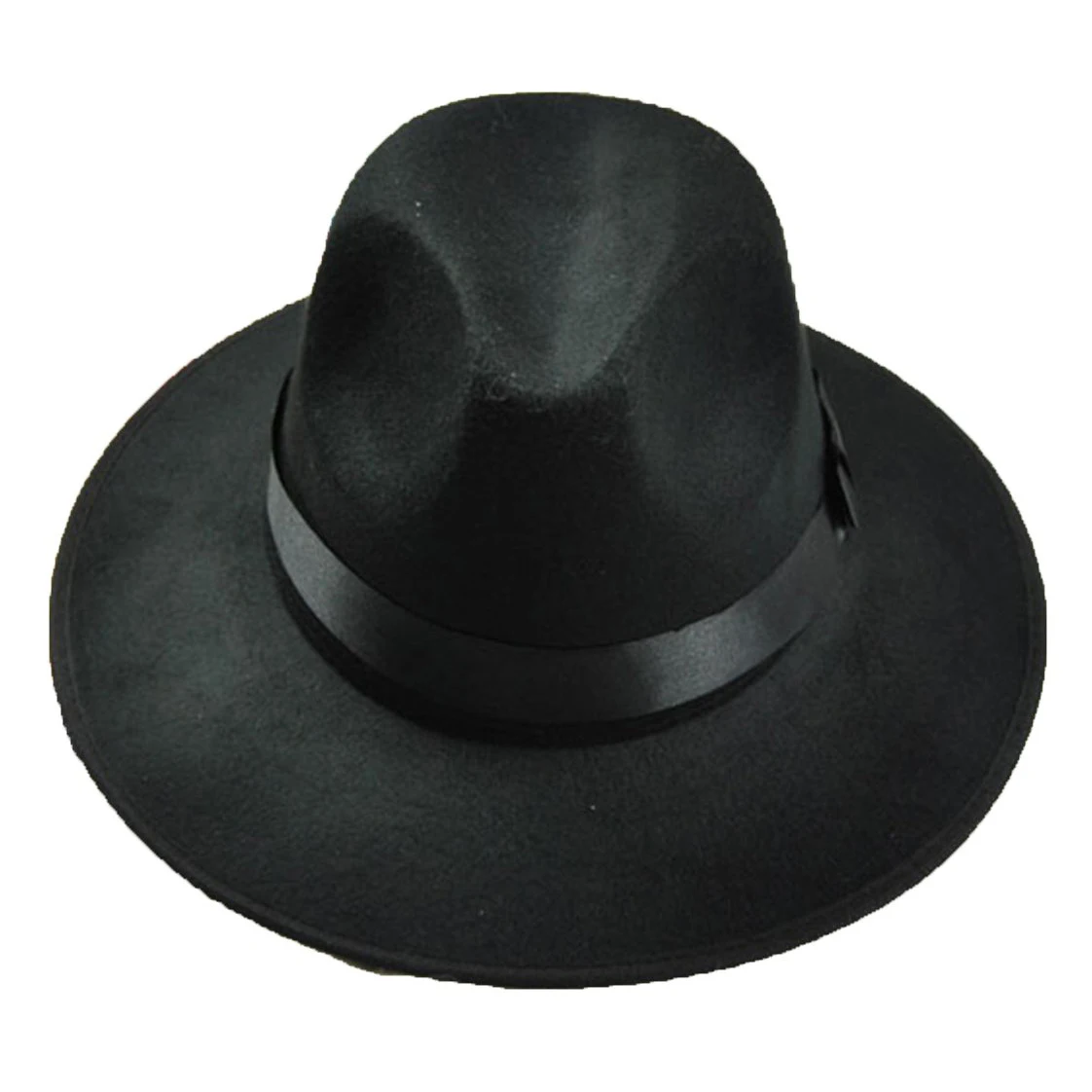 Bowler Floppy Cloche Bowknot Felt Fedora Style Hat
