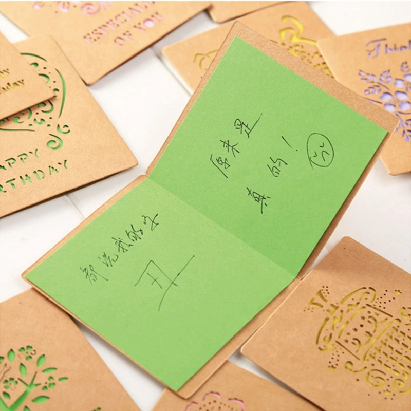 12pcs/set THANK YOU and Flowers Style Paper Card Rewards Gift Decorations Bouquet leave a Message C - 32907007173
