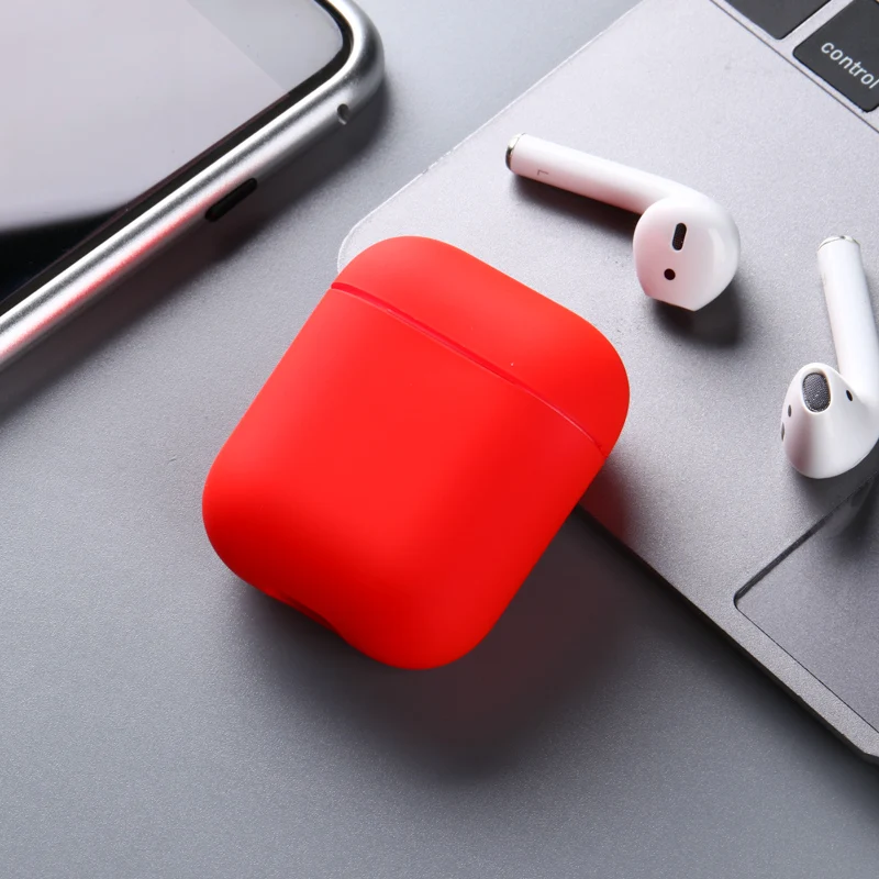  Candy Farben Weiche Silikon Fall Für Apple Air Schoten 2 Fällen Für AirPods 2 Silm Stoßfest Kopfhör