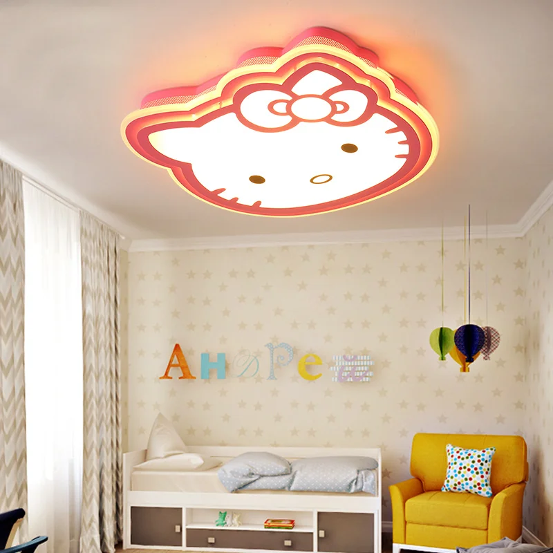 Cartoon Animal Cat Girl Kids Room Bedroom Led Light Ceiling