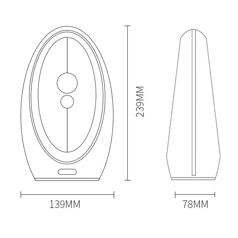 Heng Balance Lamp светодиодный ночной Светильник блок питания Micro USB магнитный переключатель настольный ночник 4 Светильник цвета для детей подарок