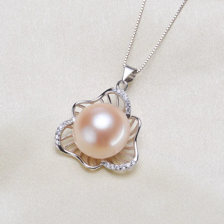 

Pearl Pendant Settings, Fashionable Bases Setting Pendant Mountings 925 Silver Pendant Jewelry DIY making No Pearl No Chain