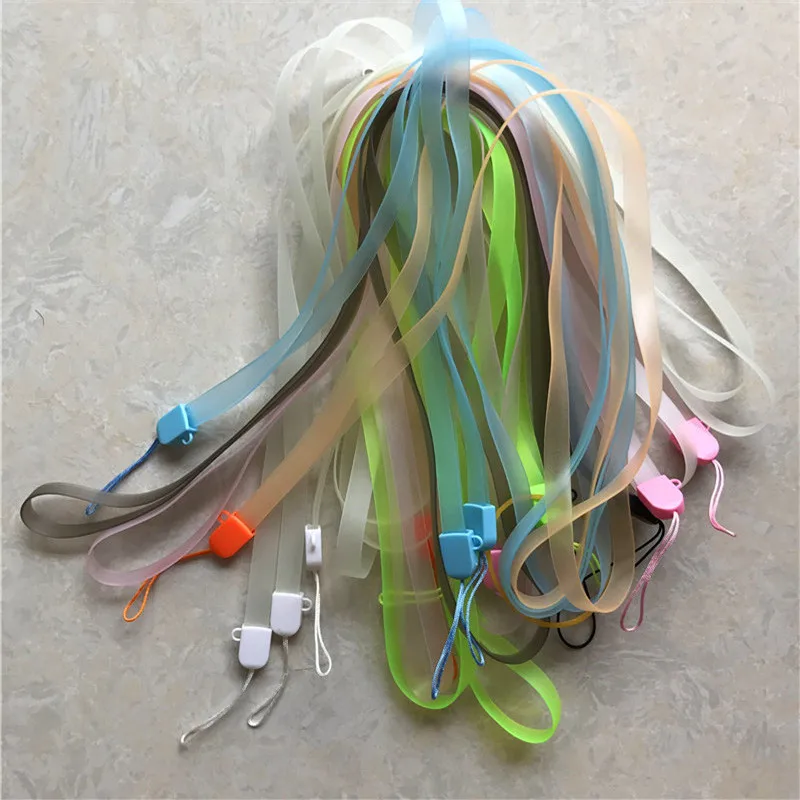 Цветочный шарф, ремешок для телефона, для шеи, для мобильного телефона, ремешок на цепочке, длинный, ID карта, ключ, USB камера, MP3, Висячие значки, ключ - Цвет: RANDOM