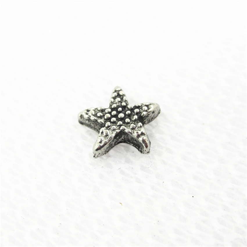 

20 шт./лот, лидер продаж, Плавающие Подвески в виде морской звезды, живые стеклянные памятные плавающие медальоны, подвески для украшений «сделай сам»