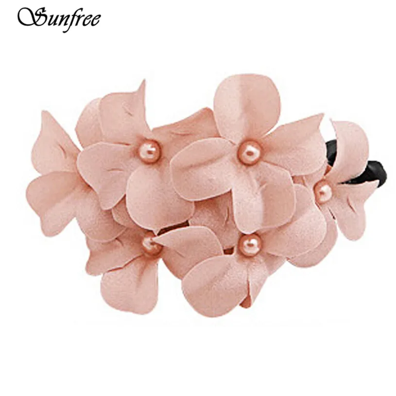 

Sunfree 2019 New Hot Sale Chic Women Girl Handmade Flower Banana Barrette Hair Clip Hair Pin Claw Brand New High Quality Nov 11