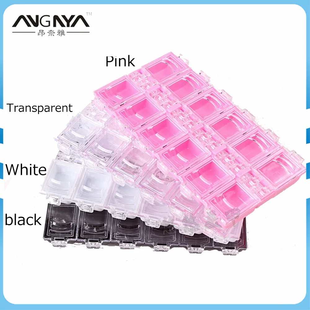 

ANGNYA Random Color 12Cell White Empty Nail Tips Box Nail Storage Container Nail Tips Case from Reliable Nail Art Equipment A073