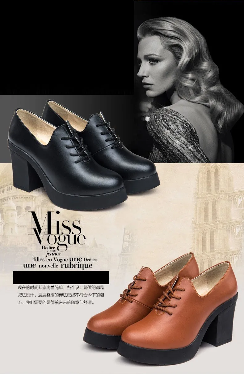 Высокое качество Британский стиль Натуральная кожа туфли на каблуках 4 цветов оксфорд обувь для женщин, босоножки, досуг обувь