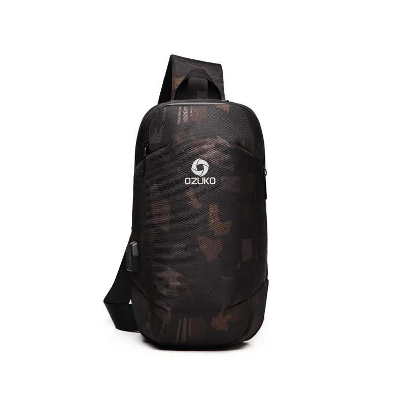Мужские сумки через плечо с защитой от кражи, сумка-мессенджер для путешествий, сумка-слинг, подходит для Ipad 9,7 дюймов, модная водонепроницаемая сумка на плечо, нагрудная сумка для мужчин - Цвет: camouflage