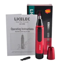 Двойной концевой триммер для стрижки микро-Персональный триммер для волос бороды сенсорный триммер Бритва для удаления груминга противоскользящая ручка LDE светильник